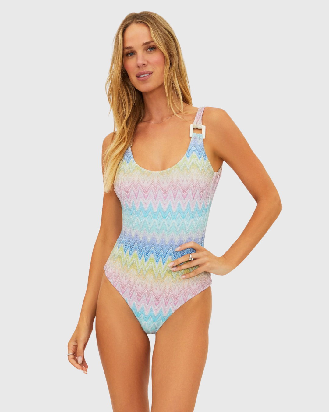 Beach Riot Elina One Piece Chevron