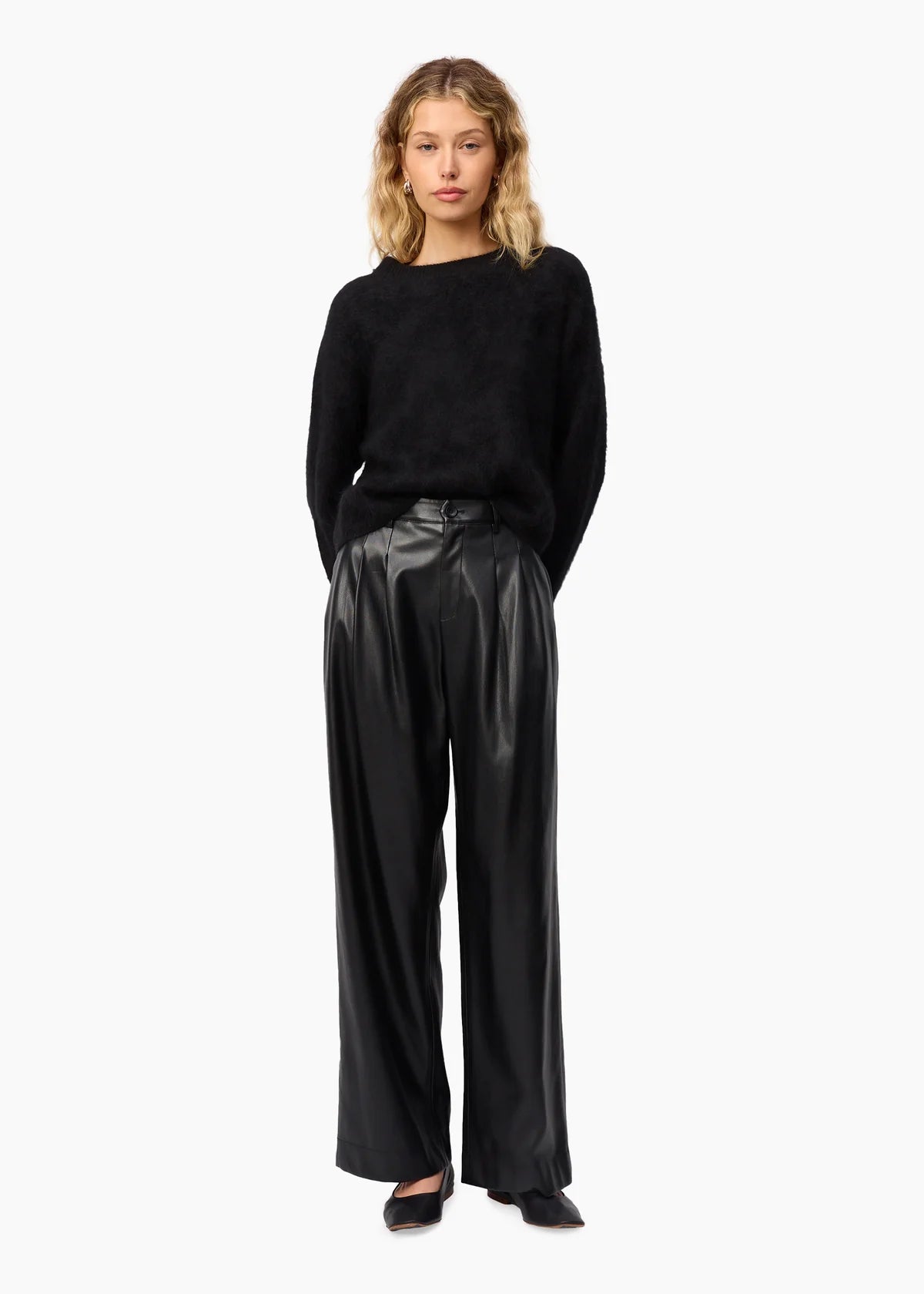 Cami NYC Andorra Leather Pant Black