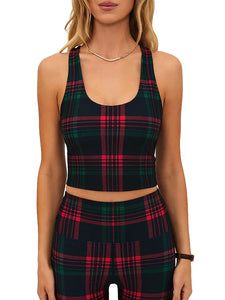 Beach Riot Yara Top Ribbon Plaid