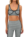 Beach Riot Olympia Bra Houndstooth