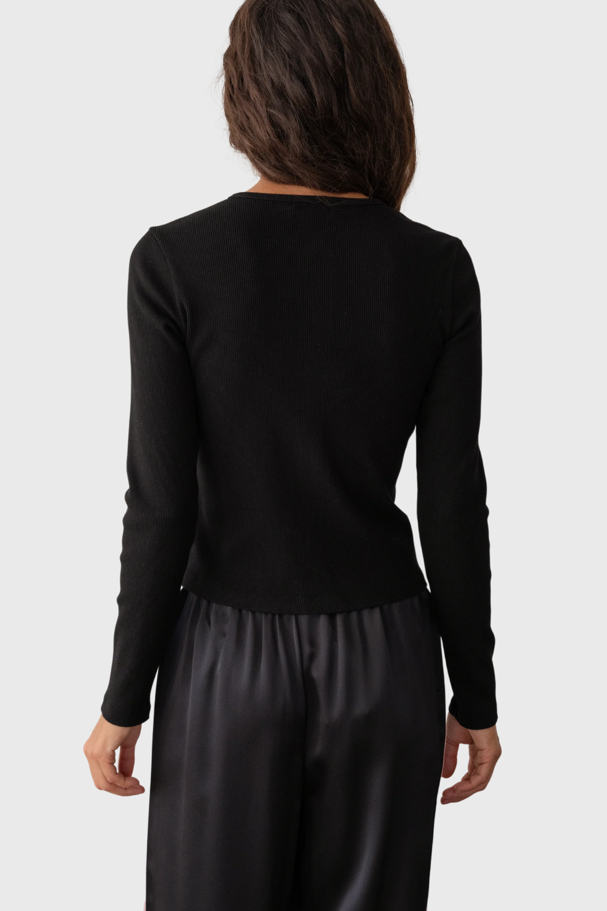 Donni The Rib Cardi Jet Black