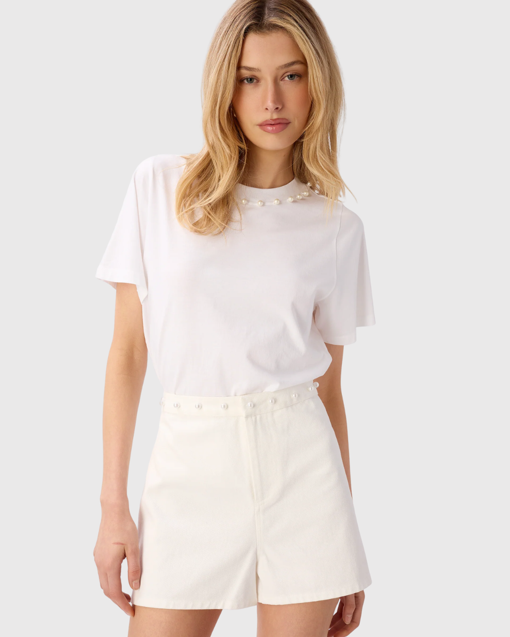 Cami NYC Mattea Cotton Tee White