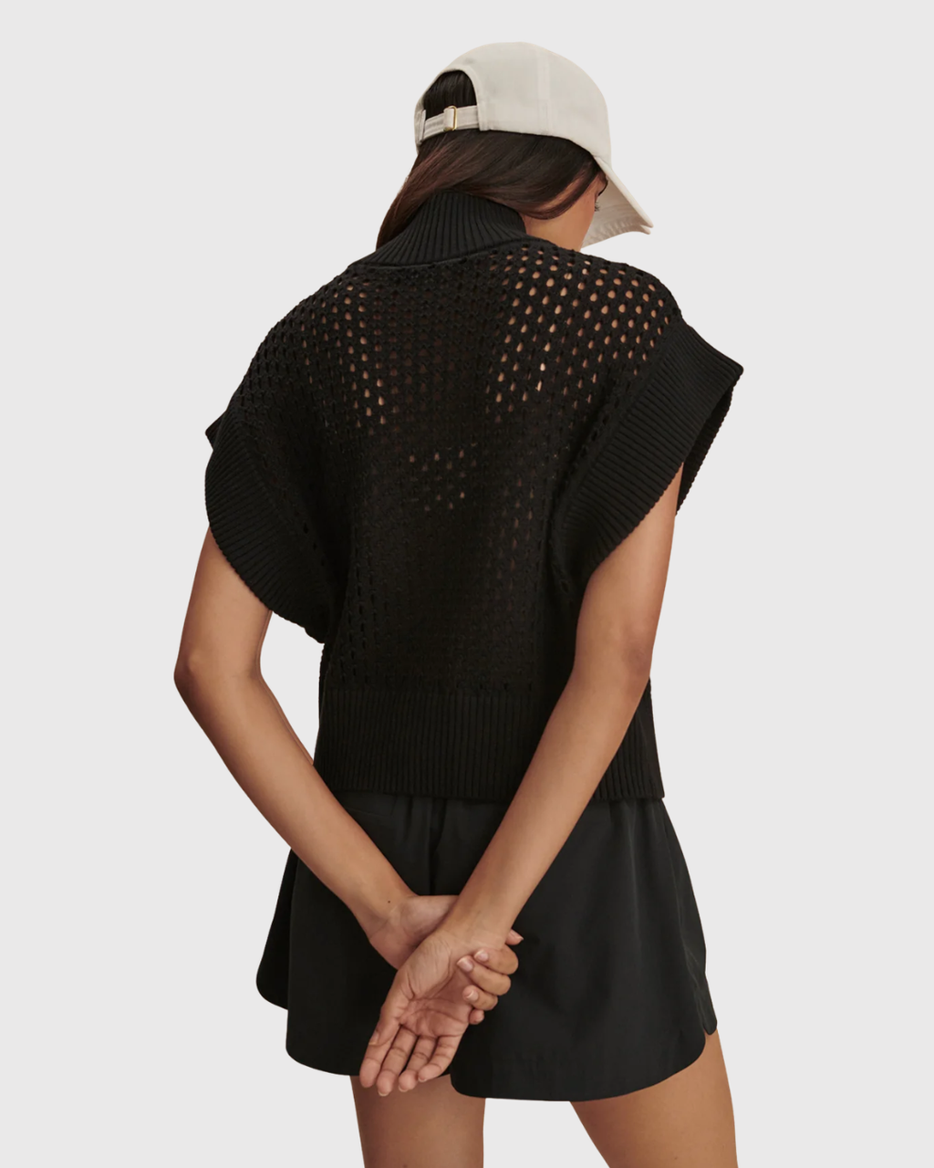 Varley Gaines Half Zip Black