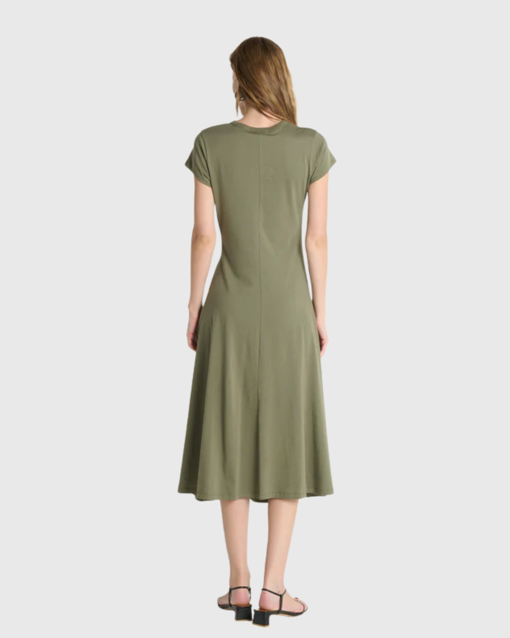 Nation Frida Twist Midi Dress Olive