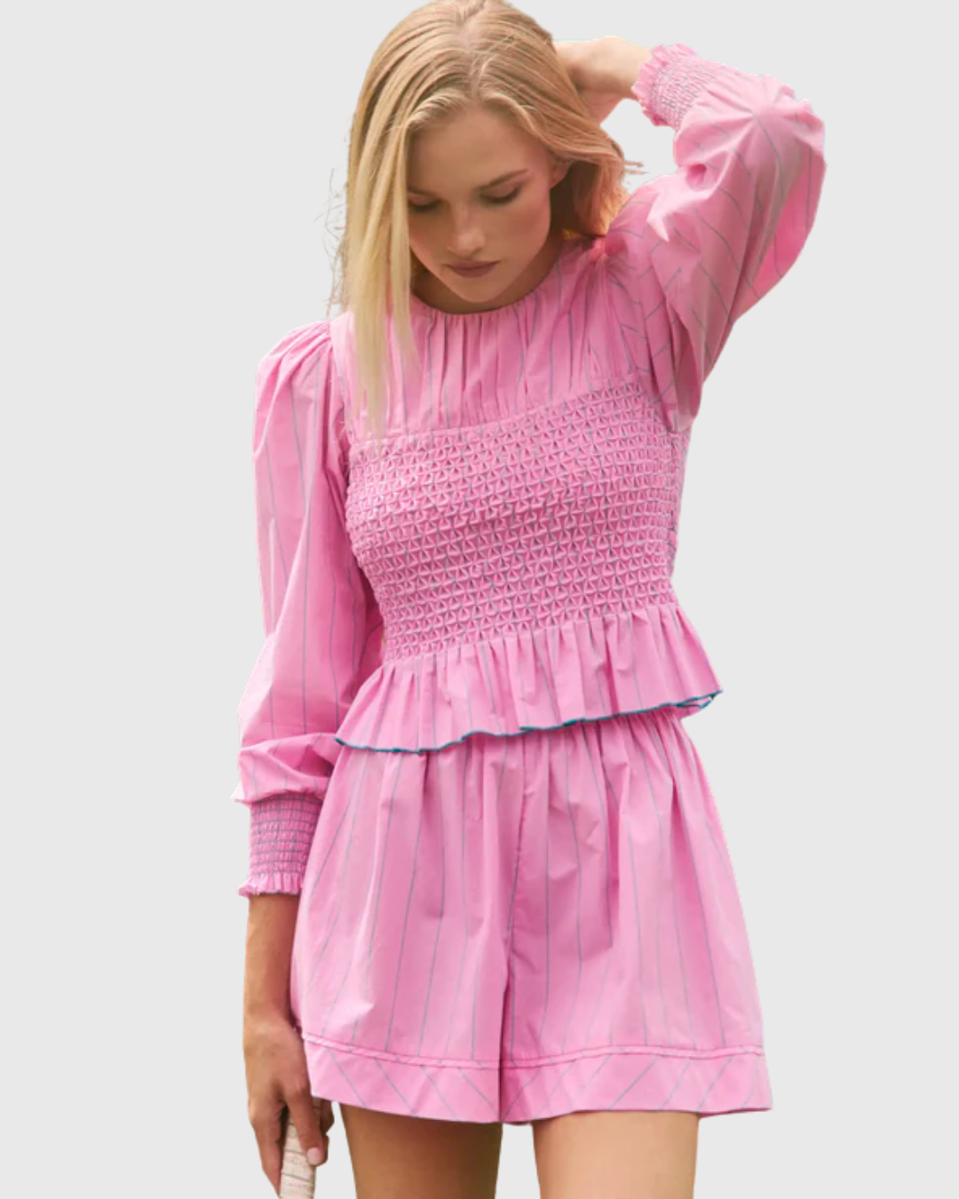 Hunter Bell Eubanks Top Watermelon Stripe