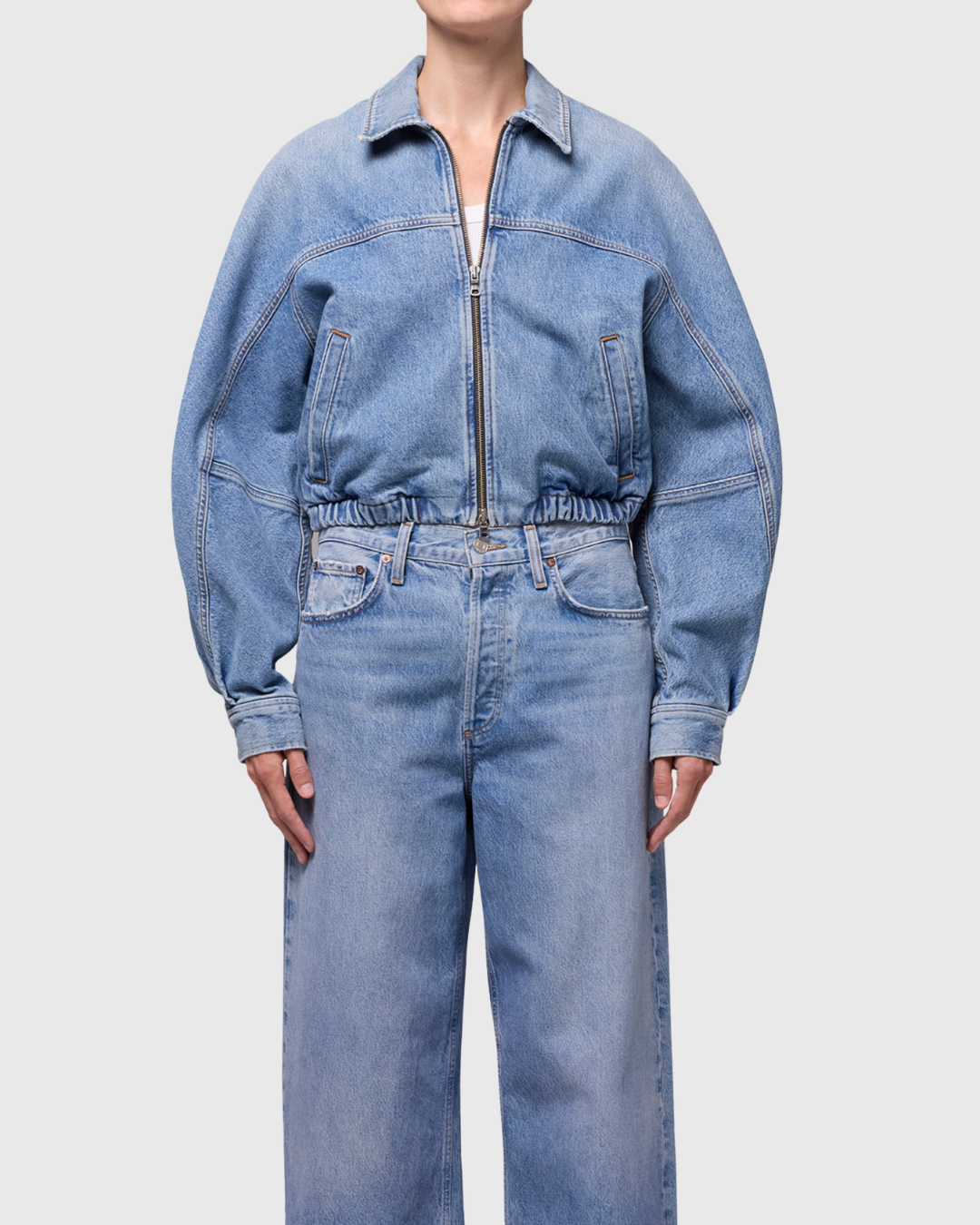 Agolde Dixon Cocoon Bomber in Outbreak