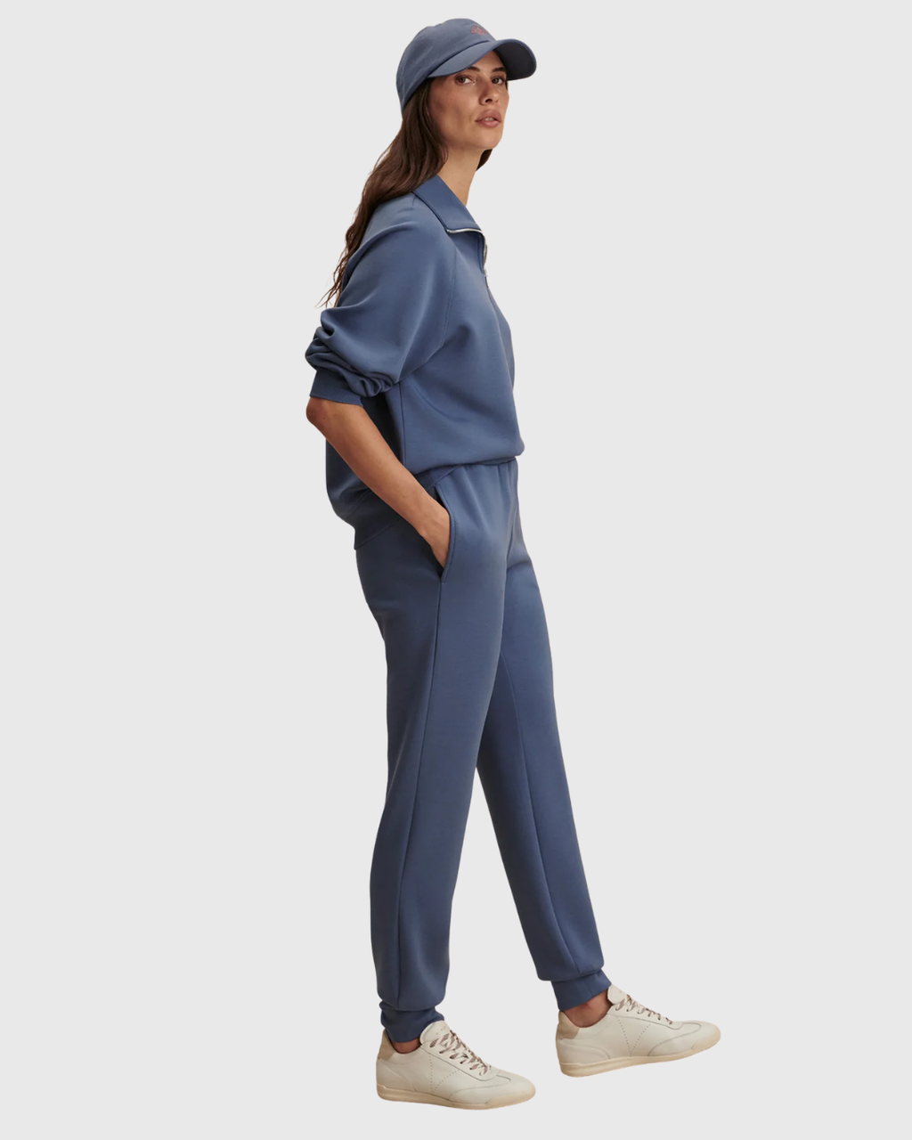 Varley The Slim Cuff Pant Blue 27.5"