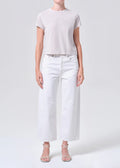 Agolde Arc Jean Wide Crop Chalk White