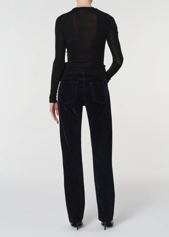 Agolde Low Rise Slim (Velvet) Blue Crush