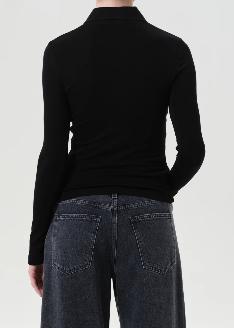 Agolde Amos Polo Black
