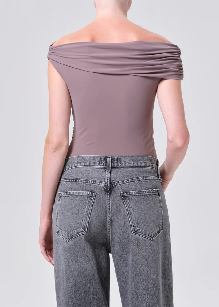 Agolde Sherilyn Bodysuit Taupe