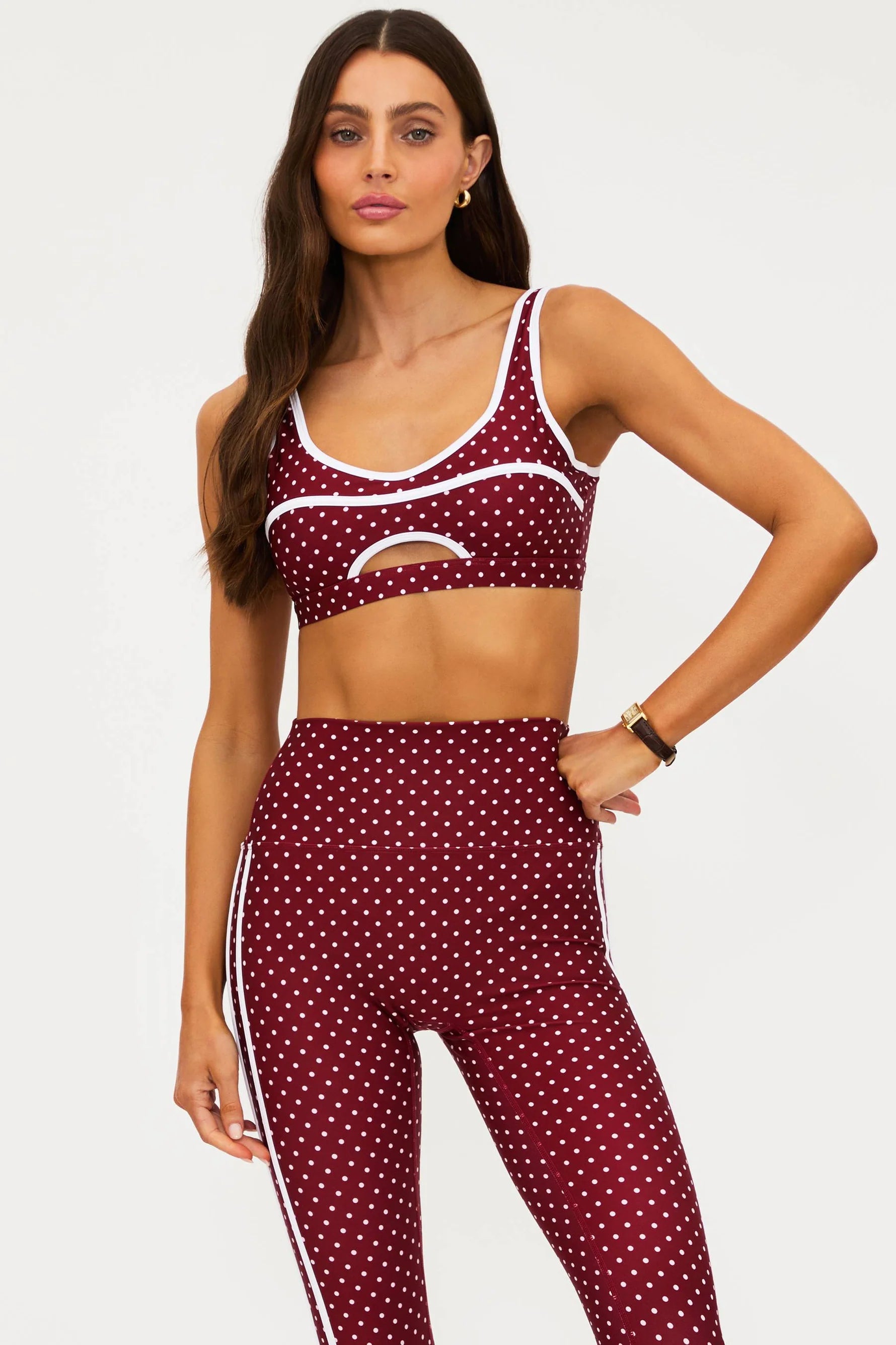 Beach Riot Moxie Top Polka Dot