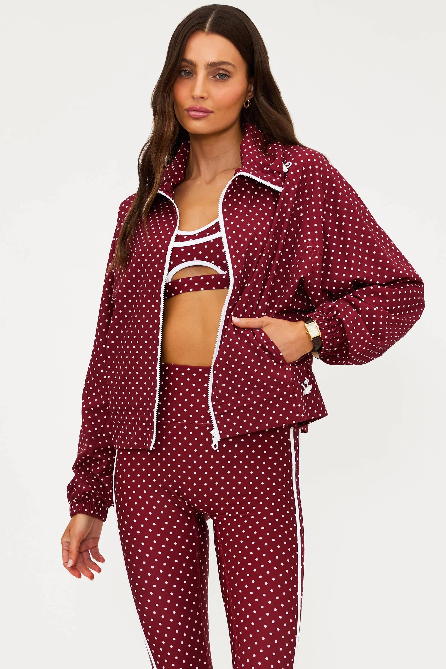 Beach Riot Casen Jacket Polka Dot
