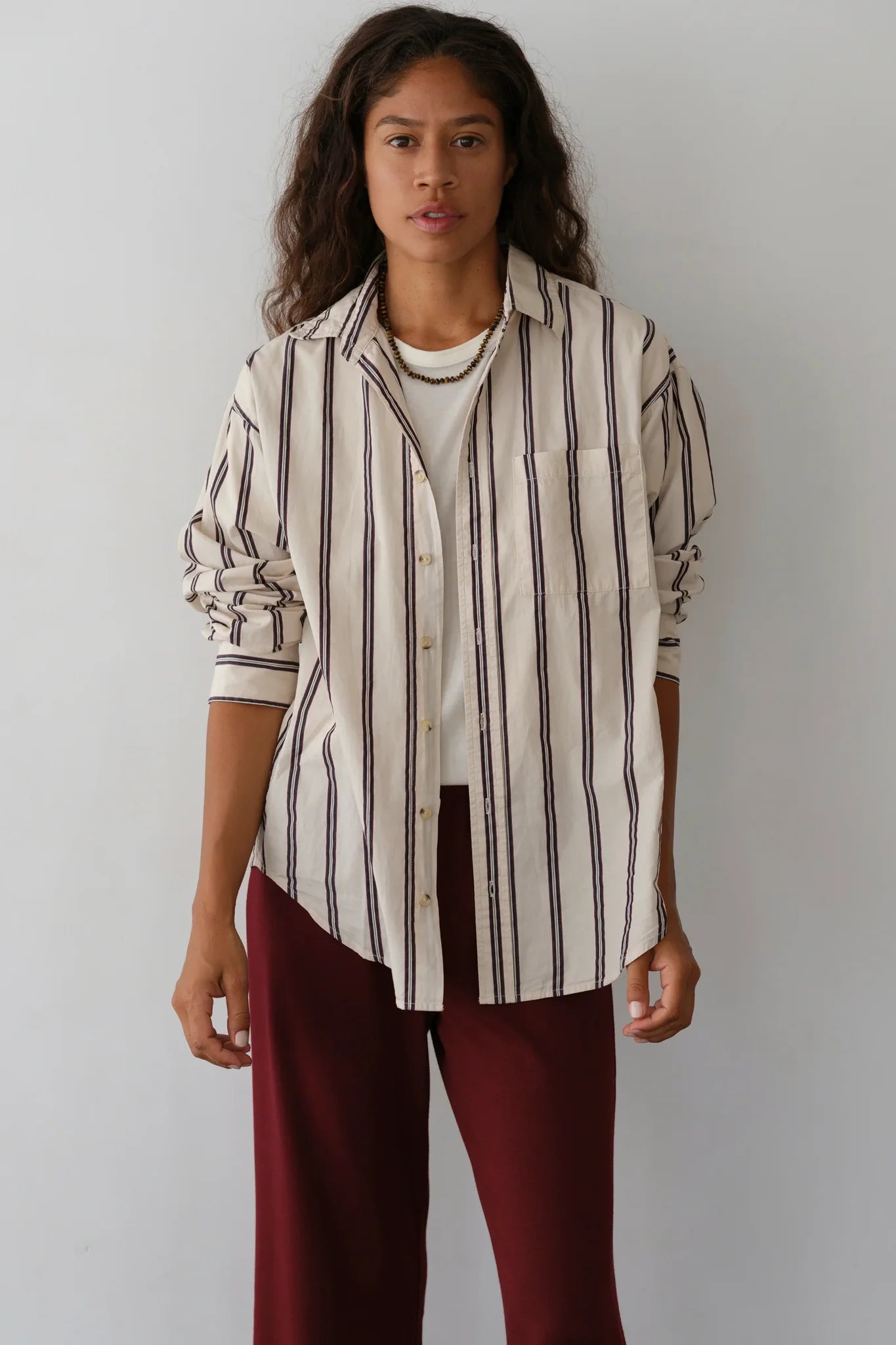 Donni The Pop Stripe Shirt