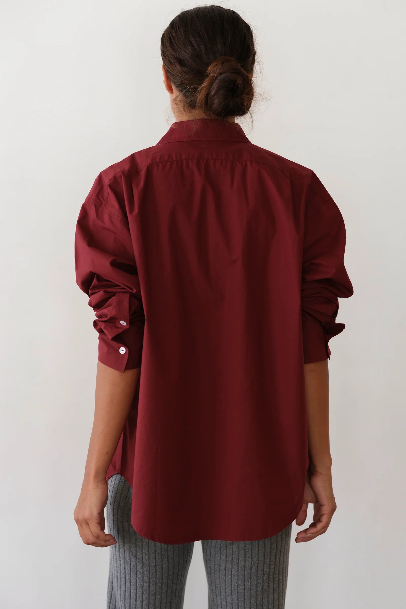 Donni The Pop Shirt Oxblood