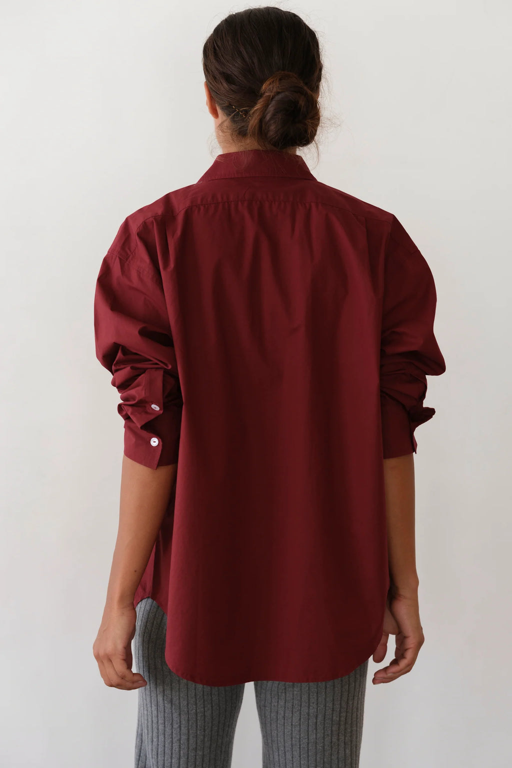 Donni The Pop Shirt Oxblood