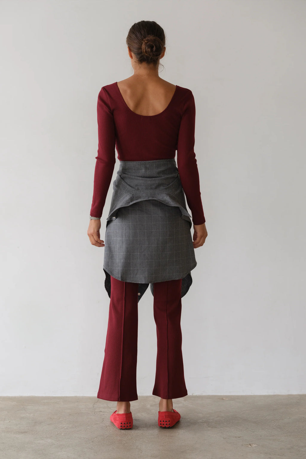 Donni The Rib Kick Flare Oxblood