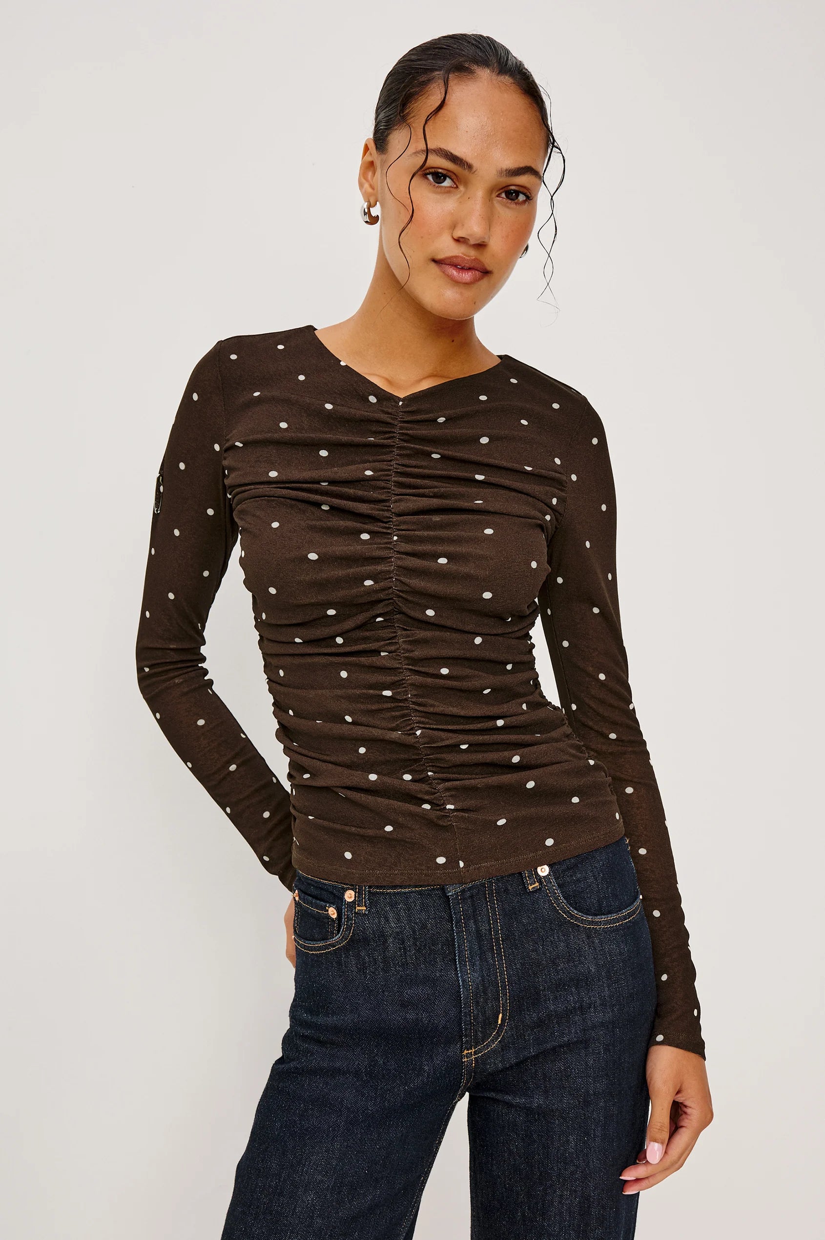 Rails Georgina Blouse Cocoa Dots