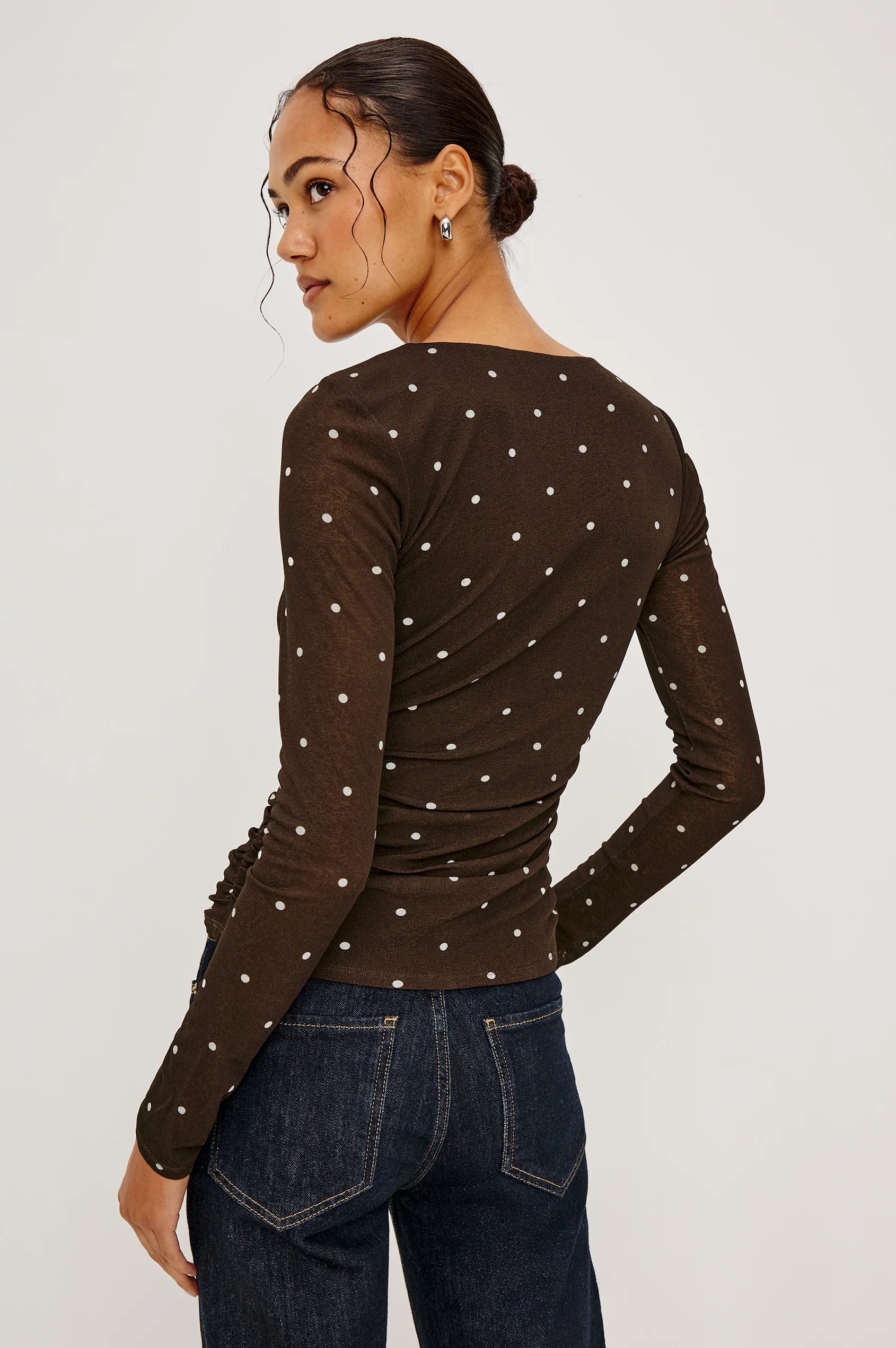 Rails Georgina Blouse Cocoa Dots