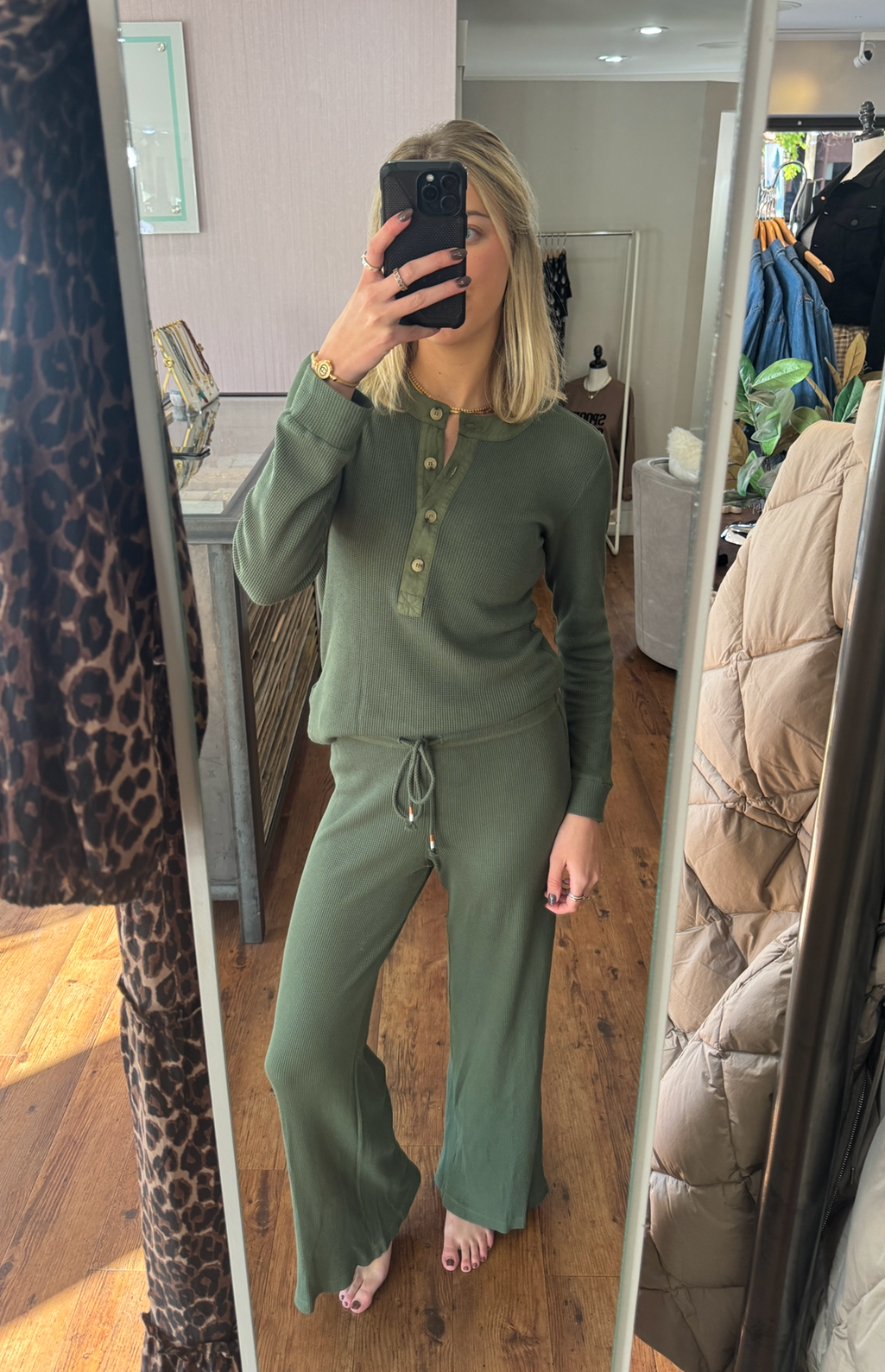 Xirena Manon Waffle Pant Waffle Army