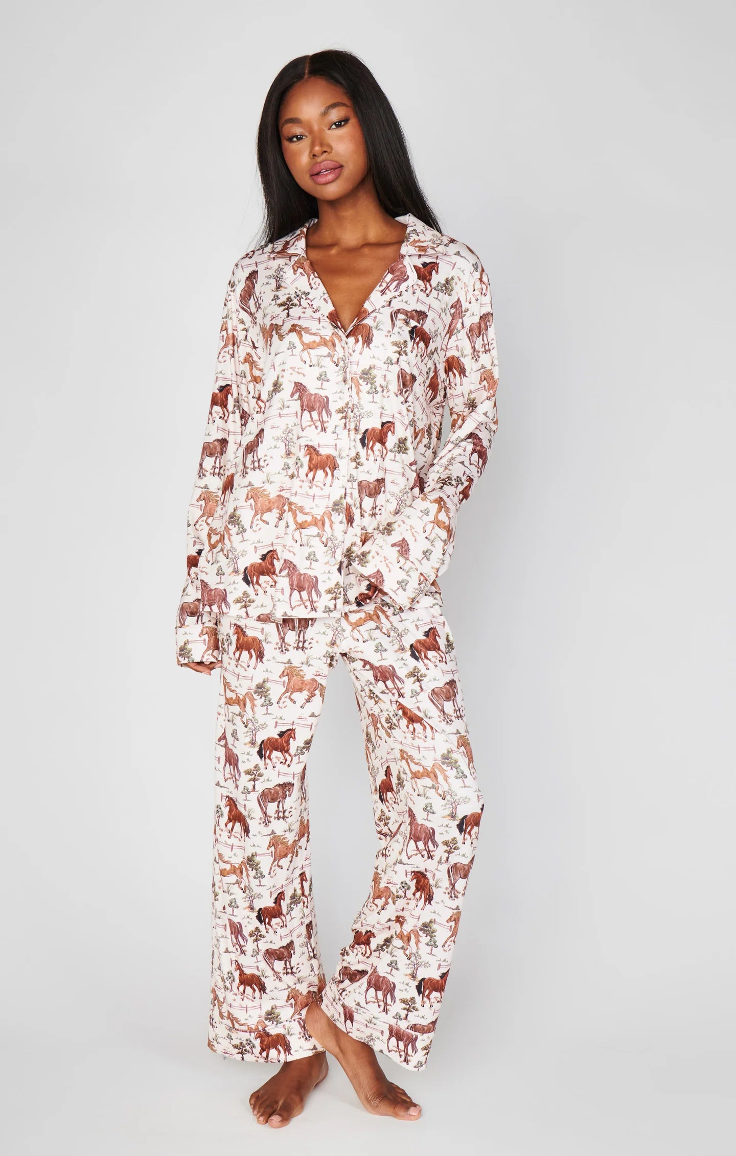 Show Me Your Mumu Classic PJ Set in Country Horses
