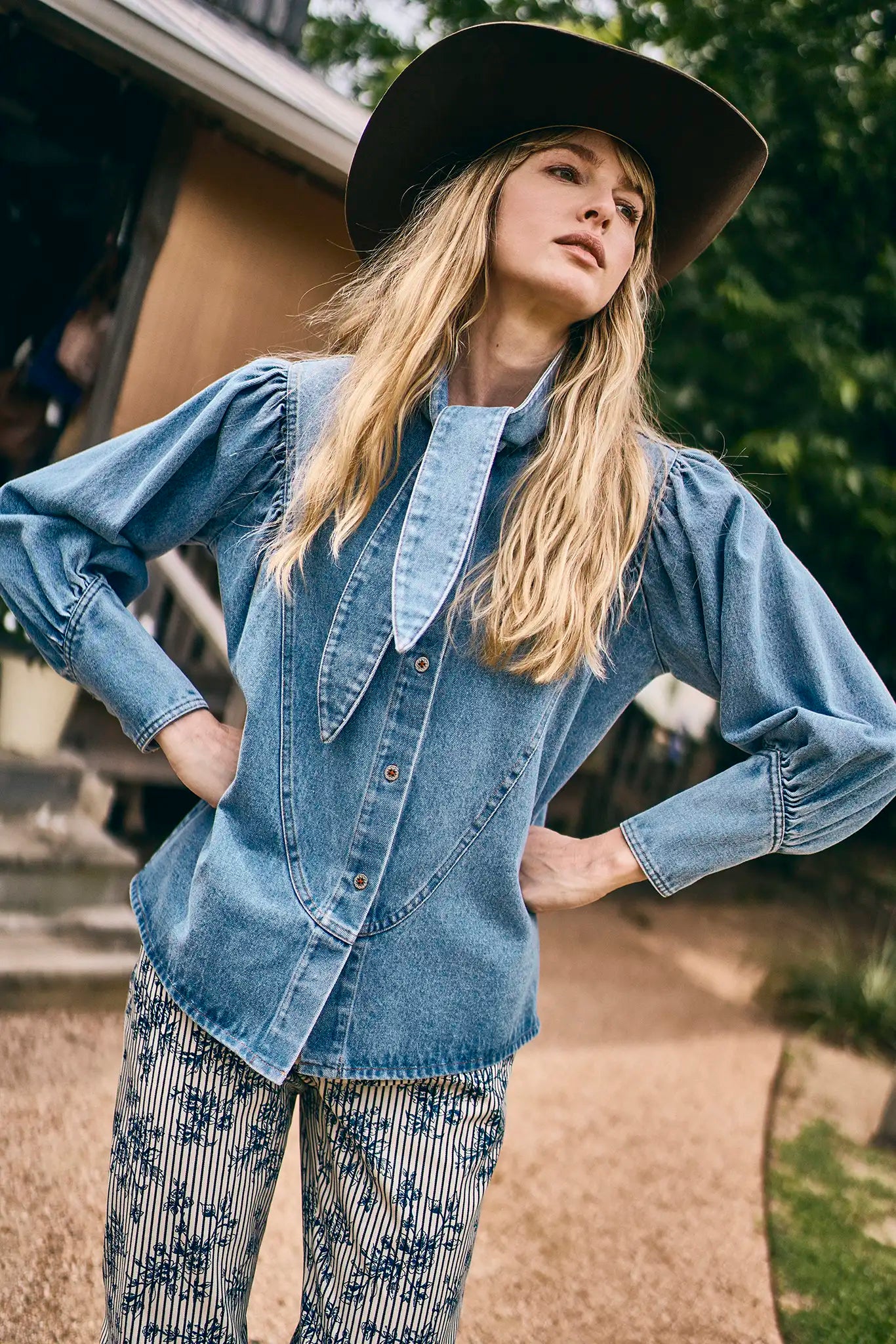 Hunter Bell Odessa Shirt Denim