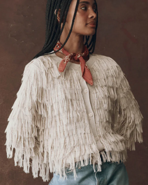 THE GREAT Fringe Cardigan