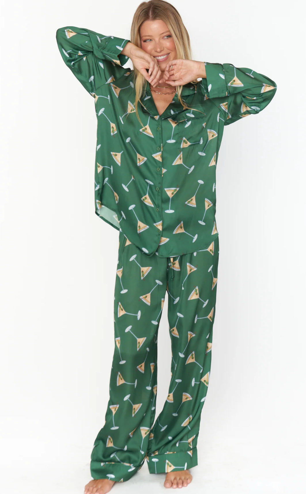 Show Me Your Mumu Martini Silky Pajamas