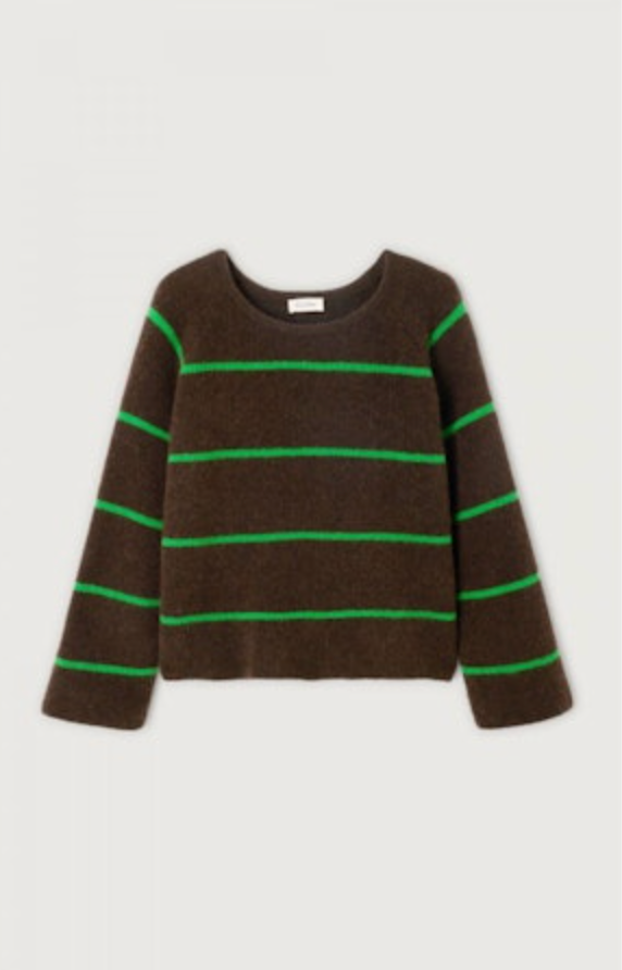 American Vintage Vitow Jumper Cafe Stripe