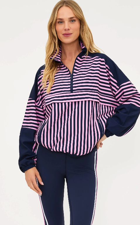 Beach Riot Vespera Top Sleet/Pink Stripe