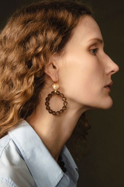 Chan Luu Brass Hoop Earrings