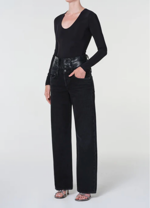 Agolde Clem Bodysuit Black