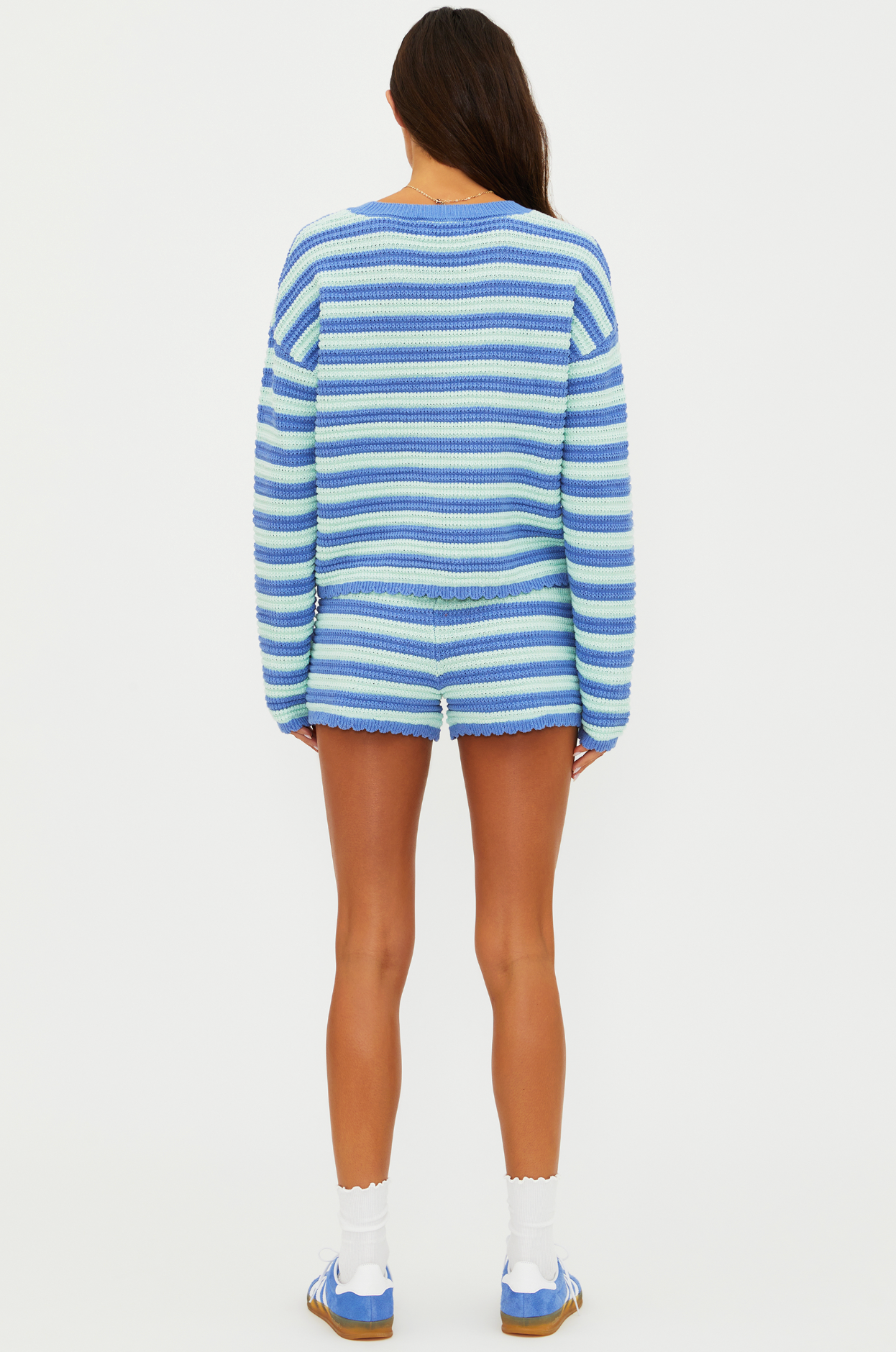 Beach Riot Beach Sweater Sapphire Stripe