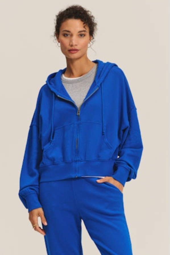 Velvet Highland Zip Hoody Top Island