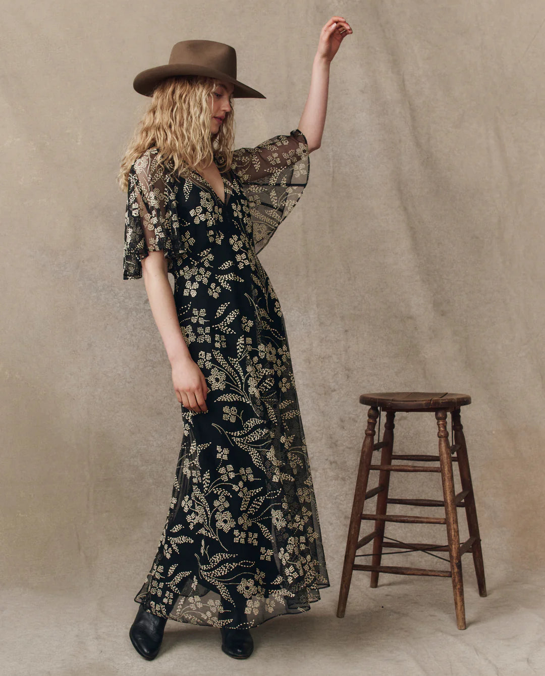 The Great Festal Maxi Dress Black