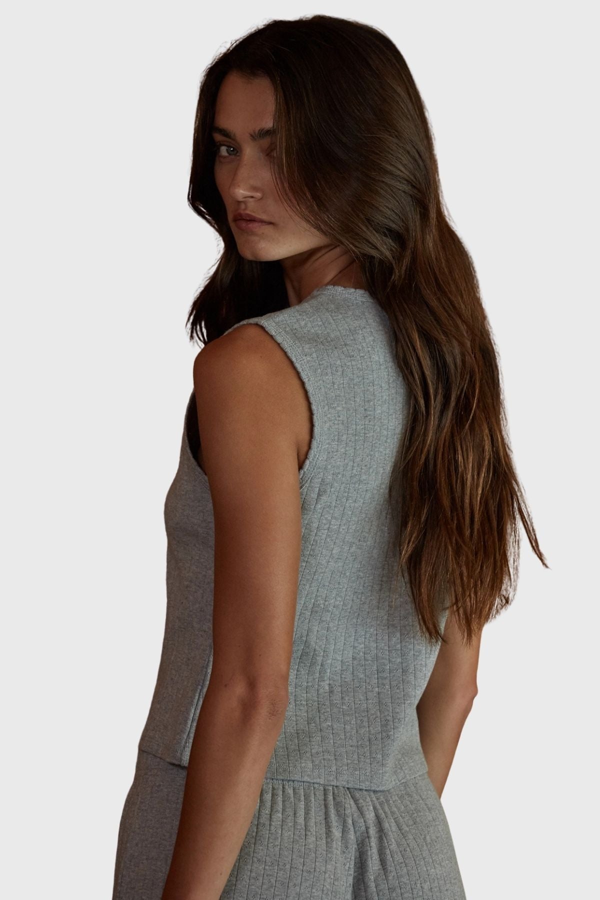 Trend Pointelle Sleeveless Tank