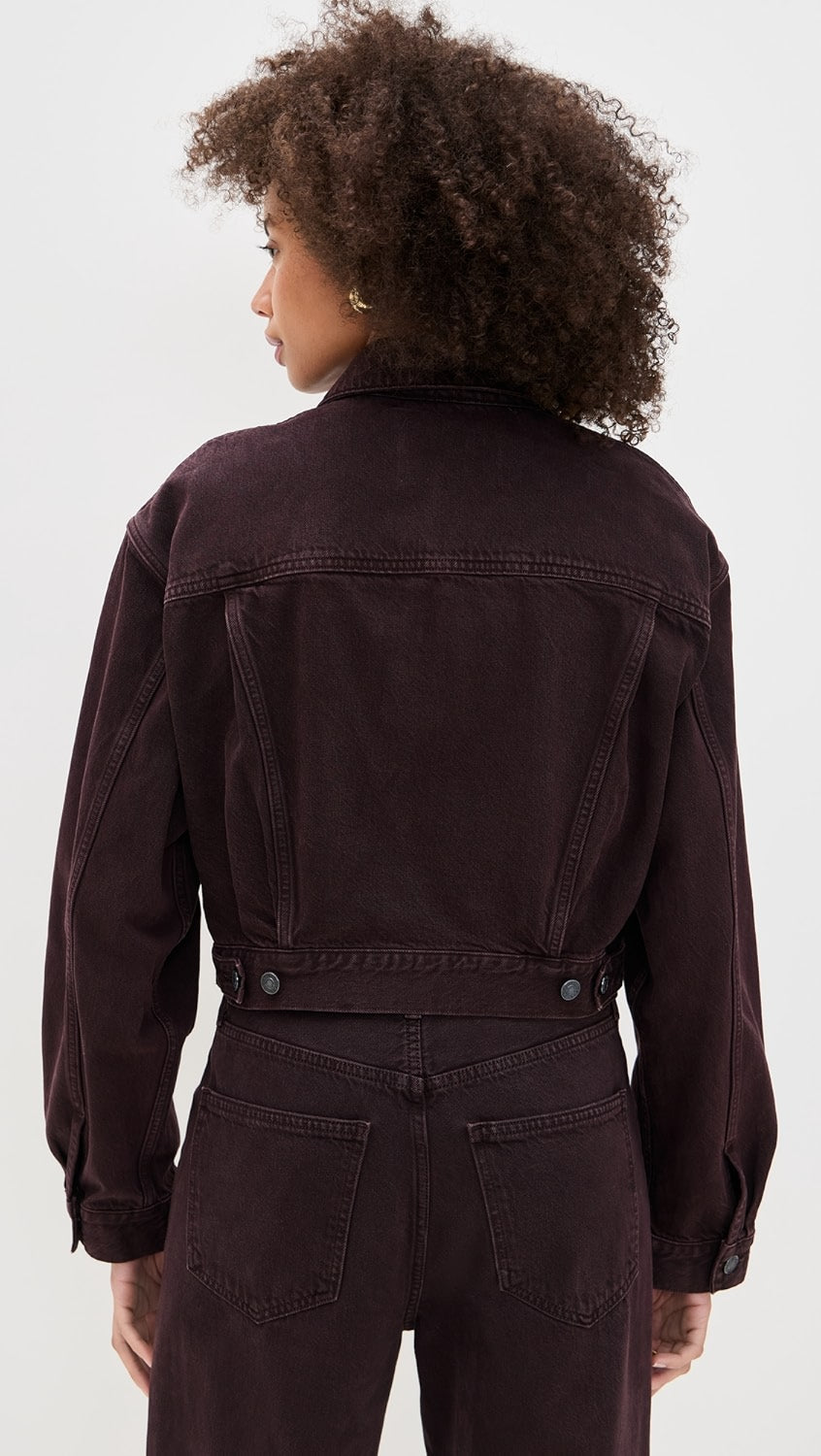 Agolde Radley Jacket Sloe Berry