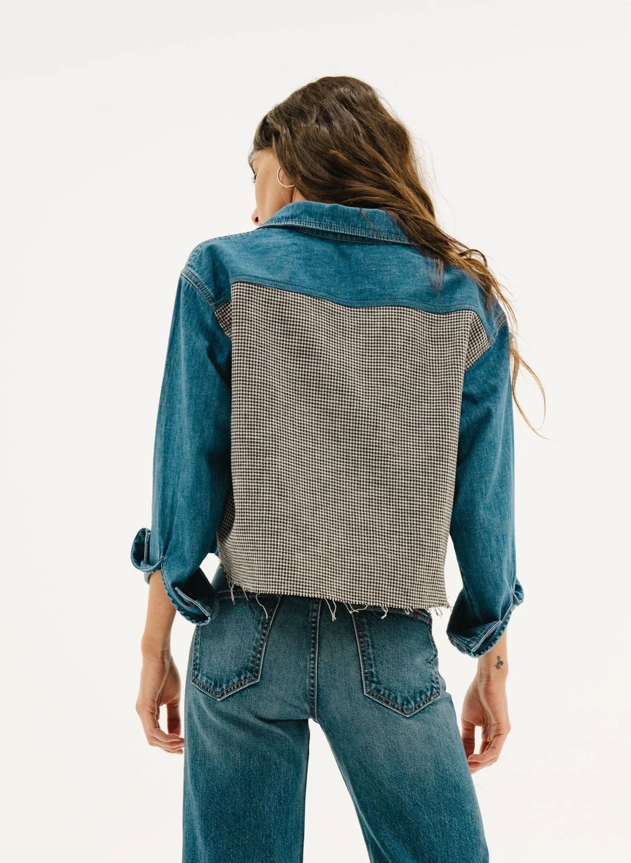 Askk Denim Crosby Combo Houndstooth