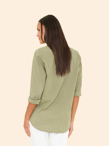 Xírena Dark Seagrass Beau Shirt