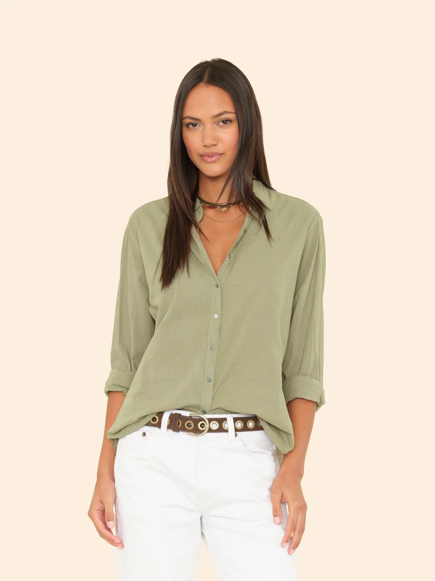 Xírena Dark Seagrass Beau Shirt