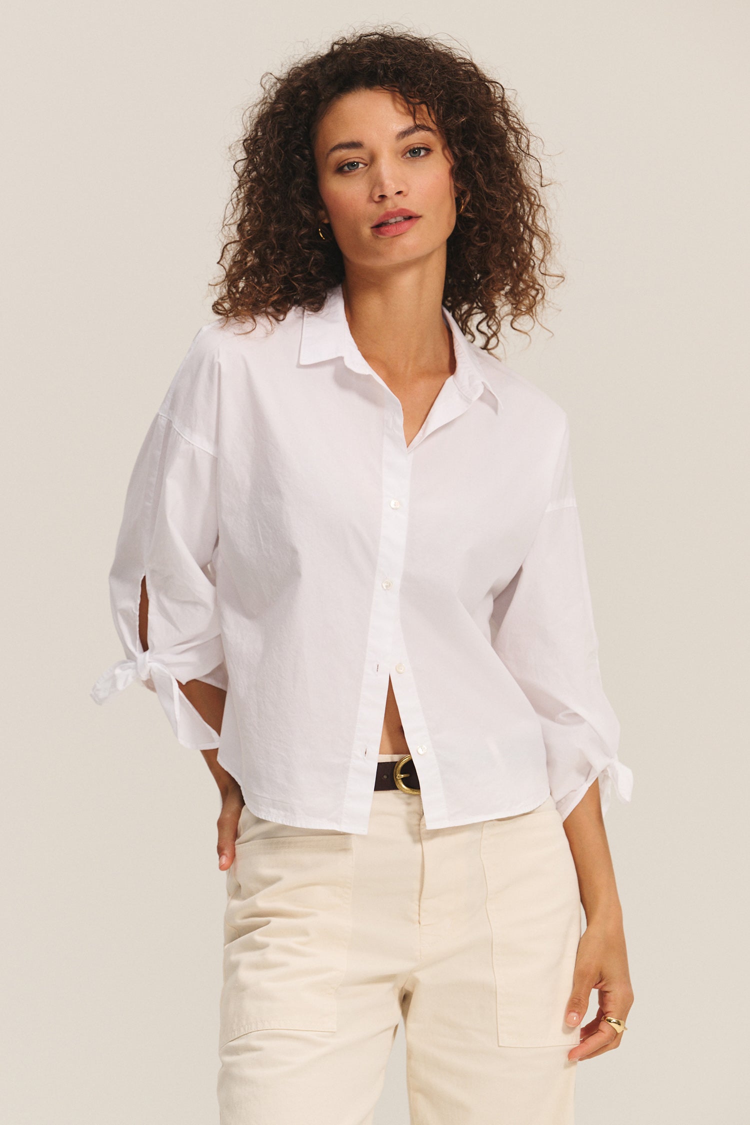 Velvet Arlette Buttondown White