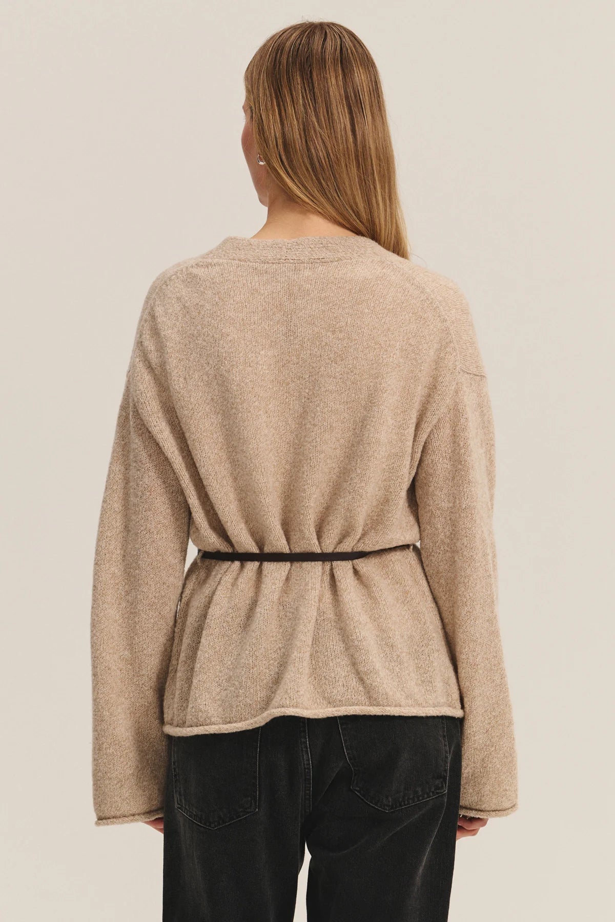 Velvet Alina Wrap Sweater Oat