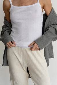 Donni The Pointelle Sqaure Neck Tank