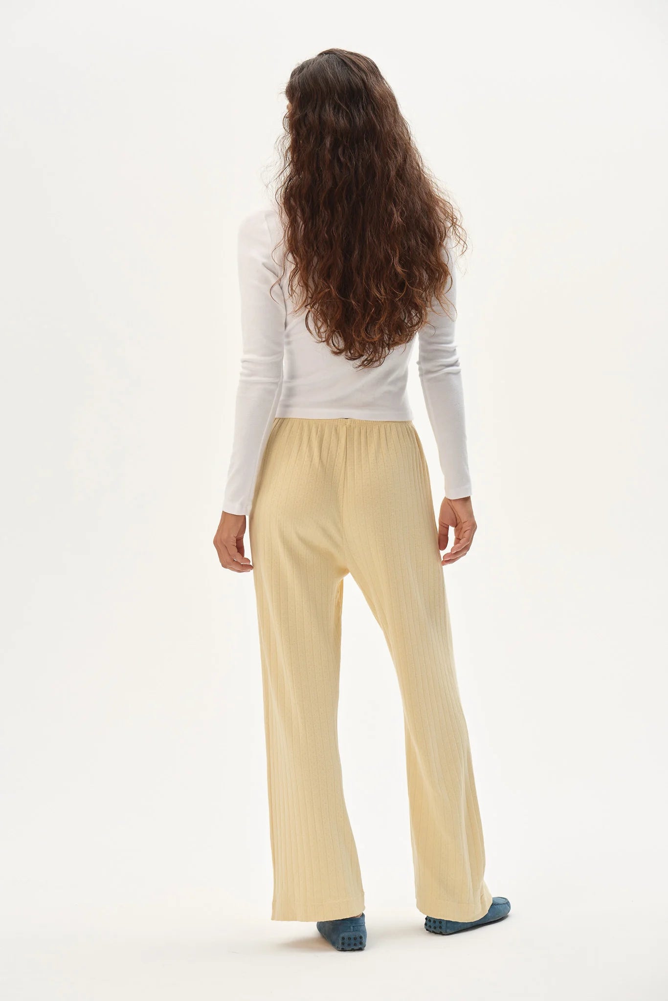 Donni The Pointelle Simple Crop Pant