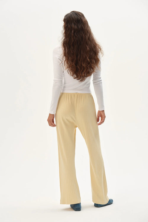 Donni The Pointelle Simple Crop Pant