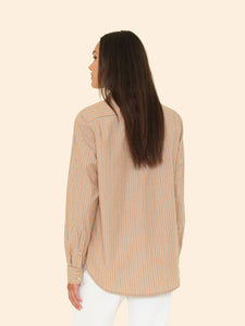Xírena Toffee Stripe Beau Shirt