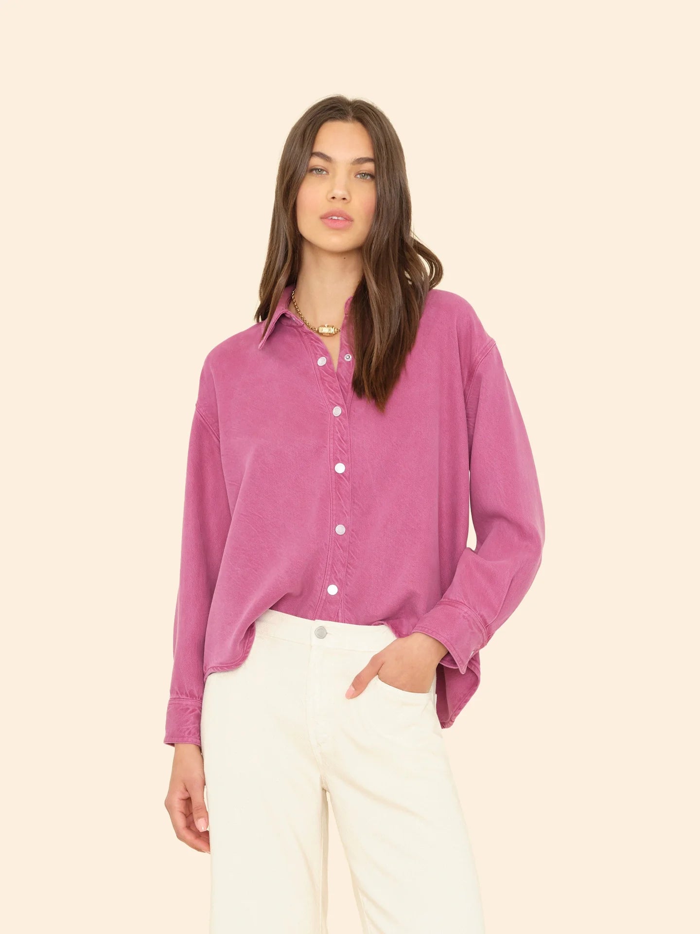 Xírena Wineberry Gia Denim Shirt