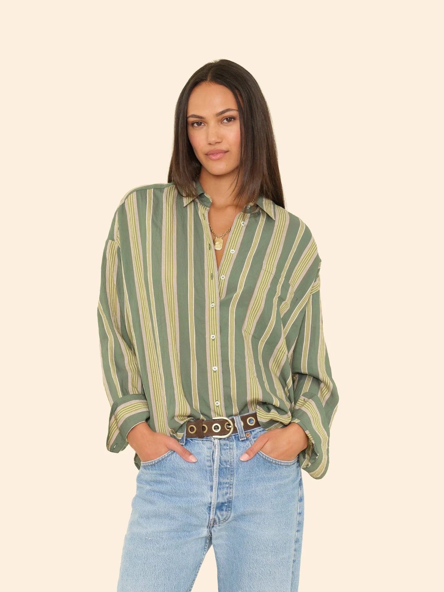 Xirena Spruce Stripe Jordy Shirt