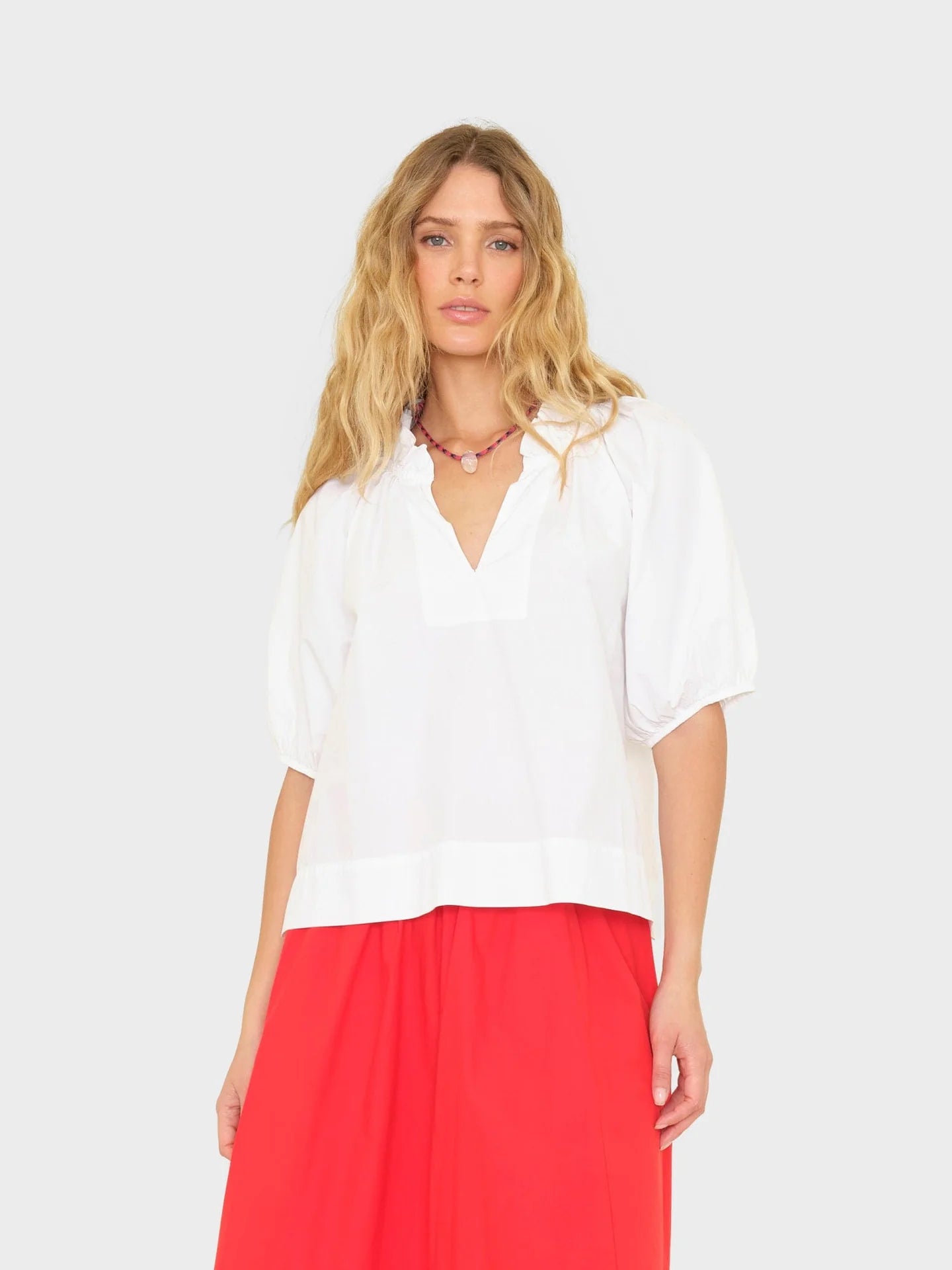 Xirena Clementine Poplin Top White